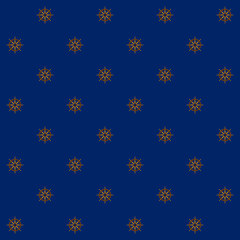 Seamless Pattern with Ship's Wheel
