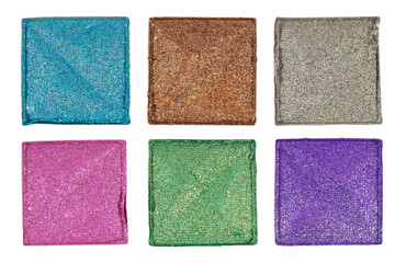 Square eye shadow set with clipping path