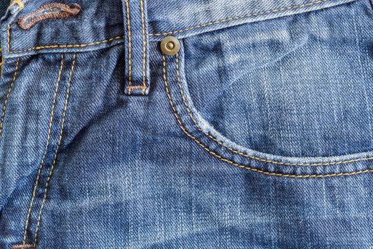 Denim Blue Pocket Closeup