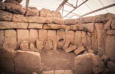 Photo sur Plexiglas Rudnes Megalitic temple complex  - Hagar Qim in Malta