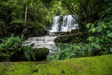 "Man dang" waterfall in Phu hin rong kra  national park,Phitsanu