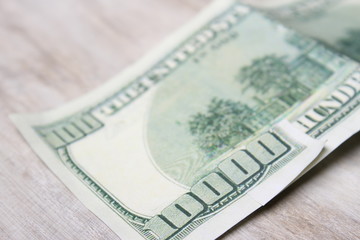 Sign of 100000 dollar bills