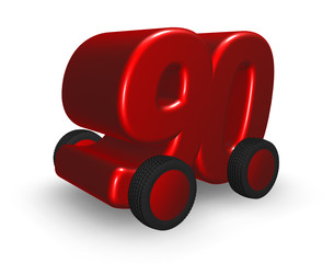 nummer neunzig auf rädern