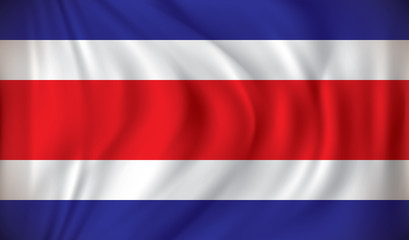 Obraz premium Flag of Costa Rica