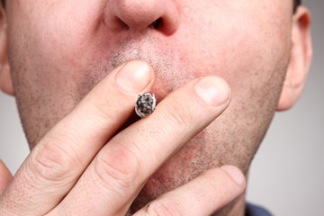 Fototapeta premium Bad teeth smoker