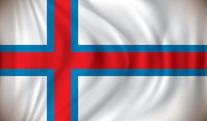 Obraz premium Flag of Faroe Islands