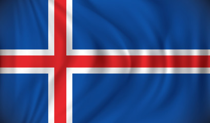 Fototapeta premium Flag of Iceland