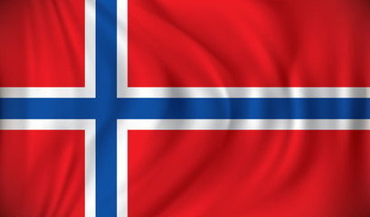 Obraz premium Flag of Svalbard