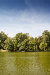 Fototapeta na wymiar One of the largest parks in Bucharest, Romania