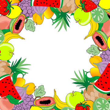 Fruits  frame
