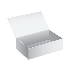 Naklejka premium White Package Cardboard Box