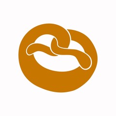 Vector Illustration of a Pretzel Icon