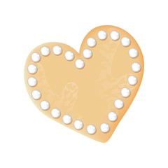 Vector Illustration of a Cookie Heart