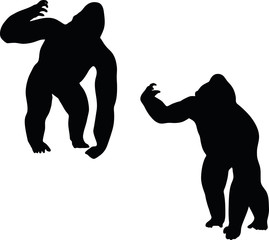gorilla silhouette