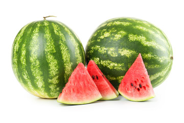 Tasty watermelon isolated on a white