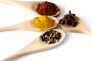 variety of spices