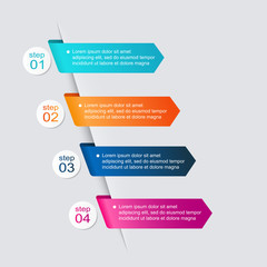 Vector colorful info graphics for your business presentations.