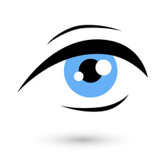 Woman eye logo beauty symbol.