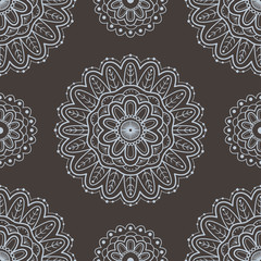 Ethnic seamless pattern. Lace pattern design. Hand drawn vector background. Can be used for textile design, web page background, surface textures, wallpaper