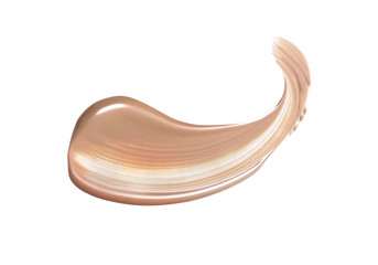 Liquid foundation isolated on white 