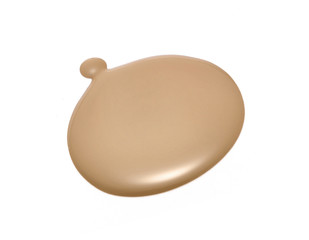 Liquid foundation isolated on white 