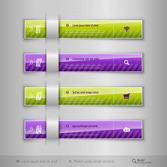 Obraz premium Modern business tabs - infographics - template for web design or