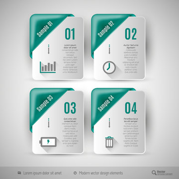Business infographics template for web design
