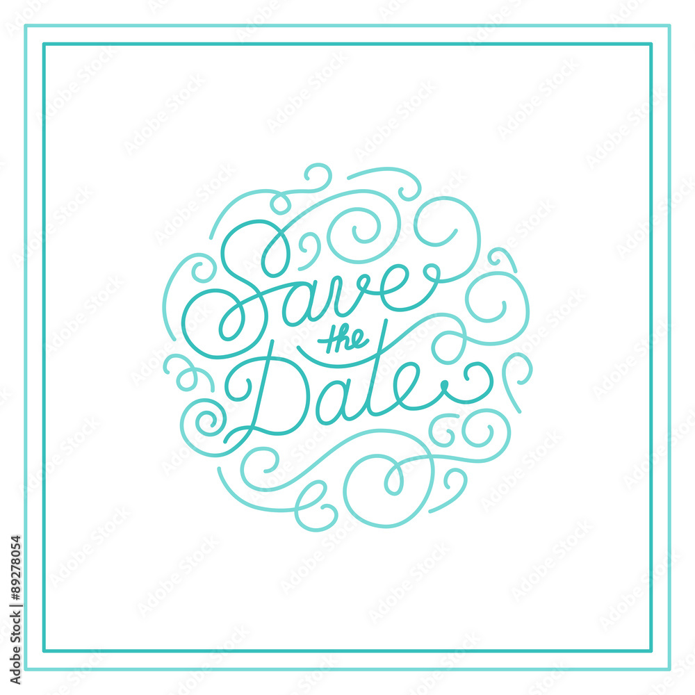 Poster Save the date card