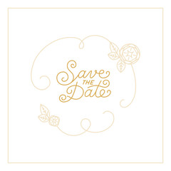 Vector save the date card design