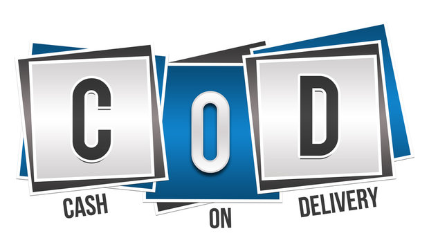 COD - Cash On Delivery Blue Grey Blocks 