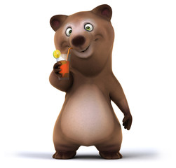 Naklejka premium Fun bear