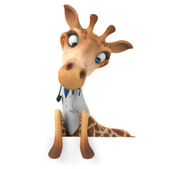 Fototapeta premium Fun giraffe