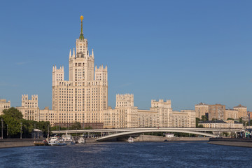 Naklejka premium The tall house in Moscow, Russia
