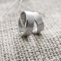 Rings Engraved With The Lords Prayer In Serbian