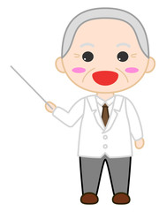 白衣男性イラスト