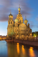 Fototapeta na wymiar Church of the Savior on Blood at St.Petersburg, Russia