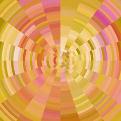Abstract background with concentric circles in warm colors - yellow, pink, ocher, modern pixel design