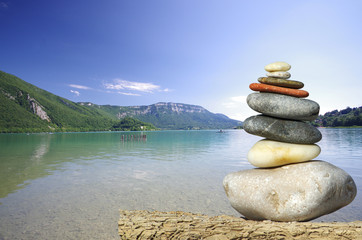 paysage zen - lac d'aiguebelette