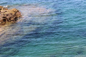 Palette turquoise sur le littoral Corse