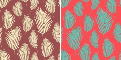 Palm leaves pattern