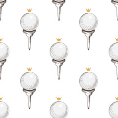 golf seamless pattern