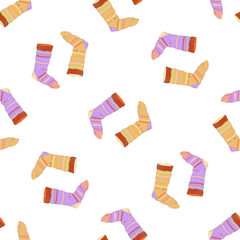 Socks seamless pattern