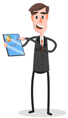 Businessman With Tablet