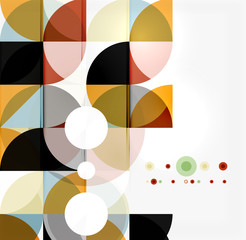 Obraz premium Semicircle triangle pattern