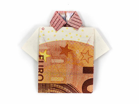 Origami Hemd aus Geld