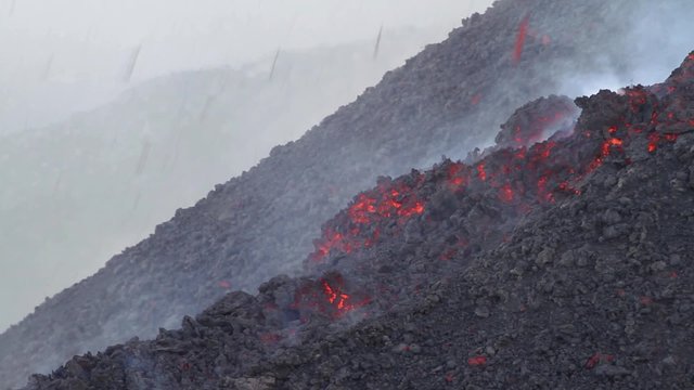 Etna eruption in July 2014