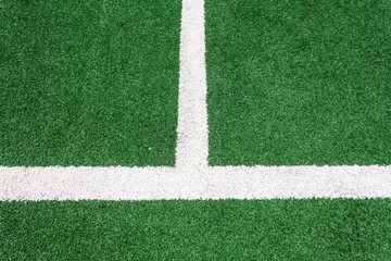 Astroturf field closeup detail texture lines abstract outdoor ball playing sporting surface