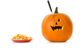 Pumpkin: In the Process of Being Carved