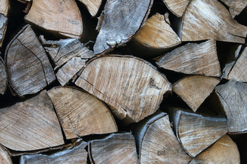 Fototapeta premium Holzstapel Brennholz