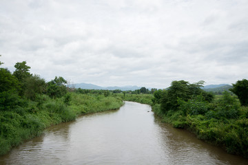 Fototapeta na wymiar River in Pai district, Thailand
